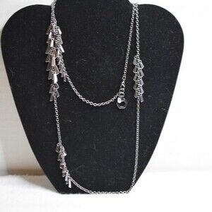 Minimalist Casual Silver Tone Metal Link Chain Single Layer Chic Necklace
